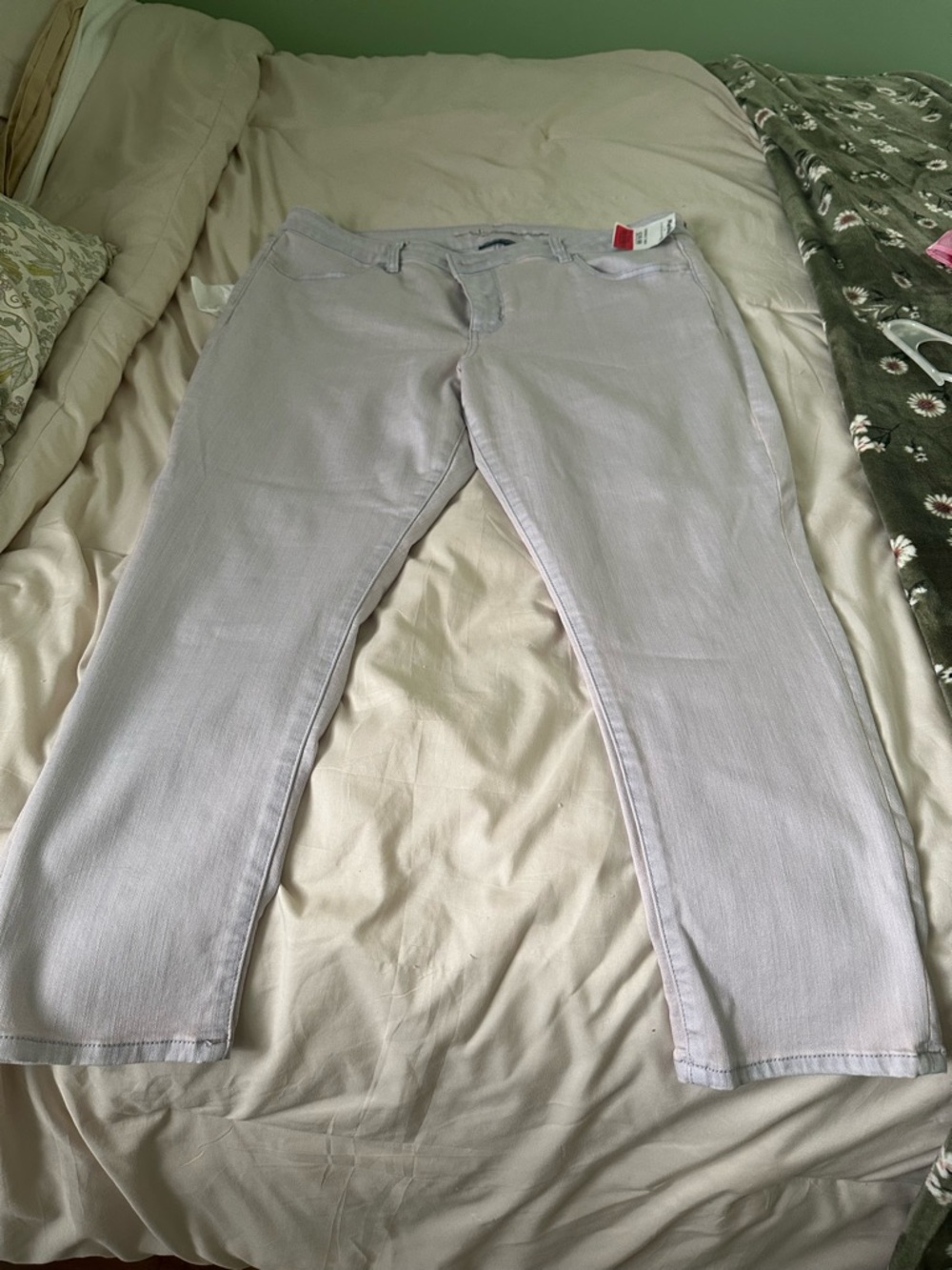 Light Lavender Straight Leg Jeans